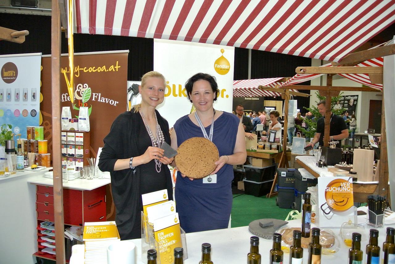 Barbara Klein (Ölmühle Fandler) und ich bei den Rolling Pin Chefdays 2015