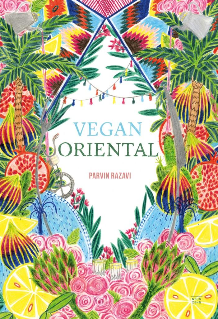 Die Illustrationen in "Vegan Oriental" sowie das Cover sind Buntstiftzeichnungen von Henriette Artz